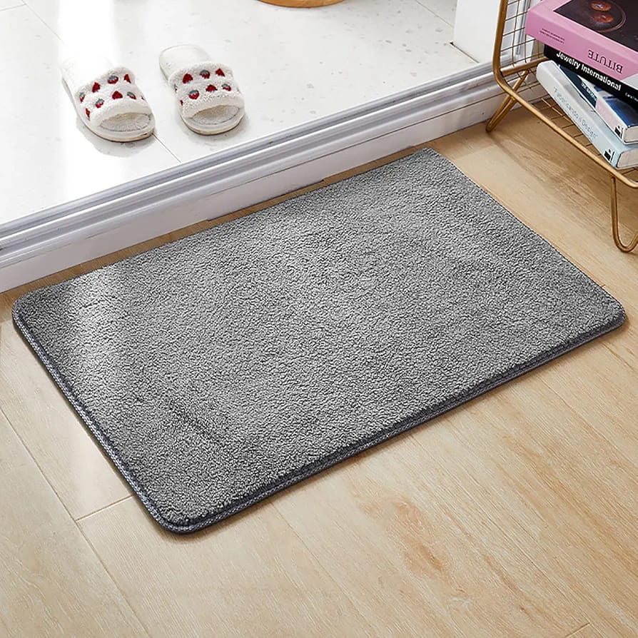 Soft Plain Door MATS DECORATIVE FLOOR MAT,WASHABLE DOOR MATS MULTI COLOURS