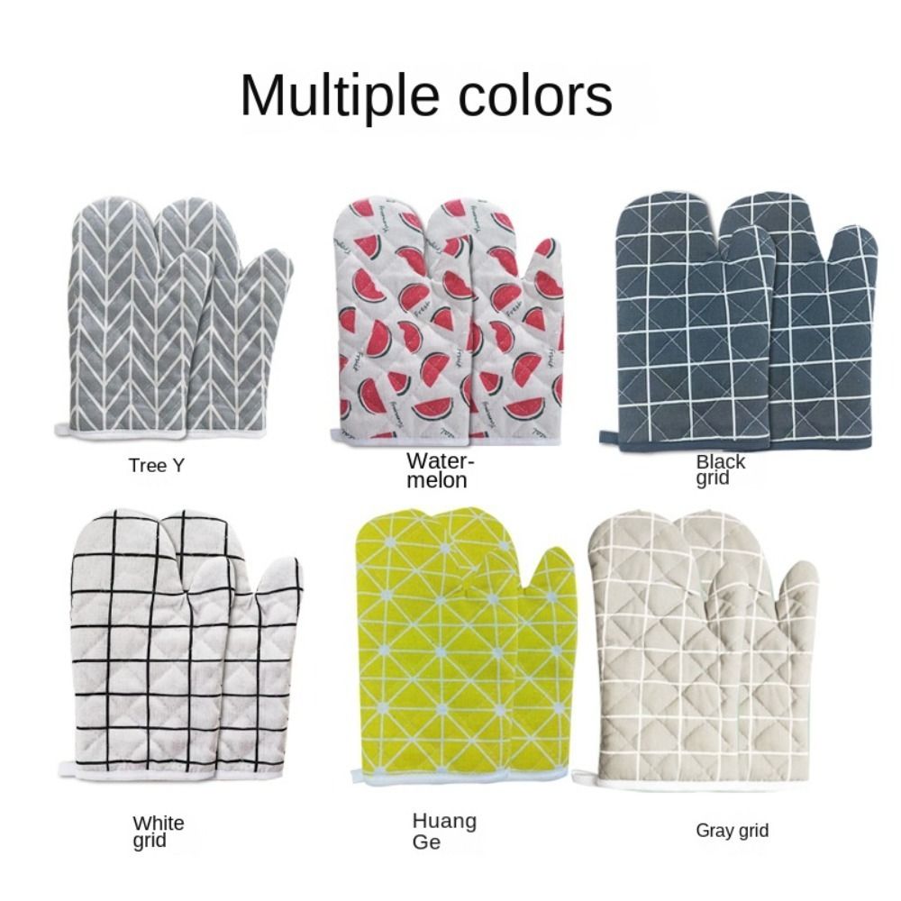 2pcs Heat-insulating Gloves, Anti-scald Microwave Gloves, High Temperature Resistant Kitchen Baking Oven Gloves