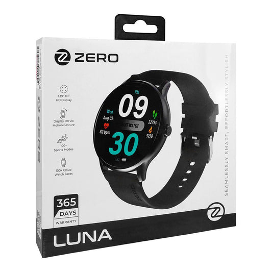 Zero® Luna Smart Watch with 1.39” Display, Bluetooth Calling, 100+ Watch Faces, SpO2 & Heart Rate Monitor, IP67 Waterproof – For iPhone & Android
