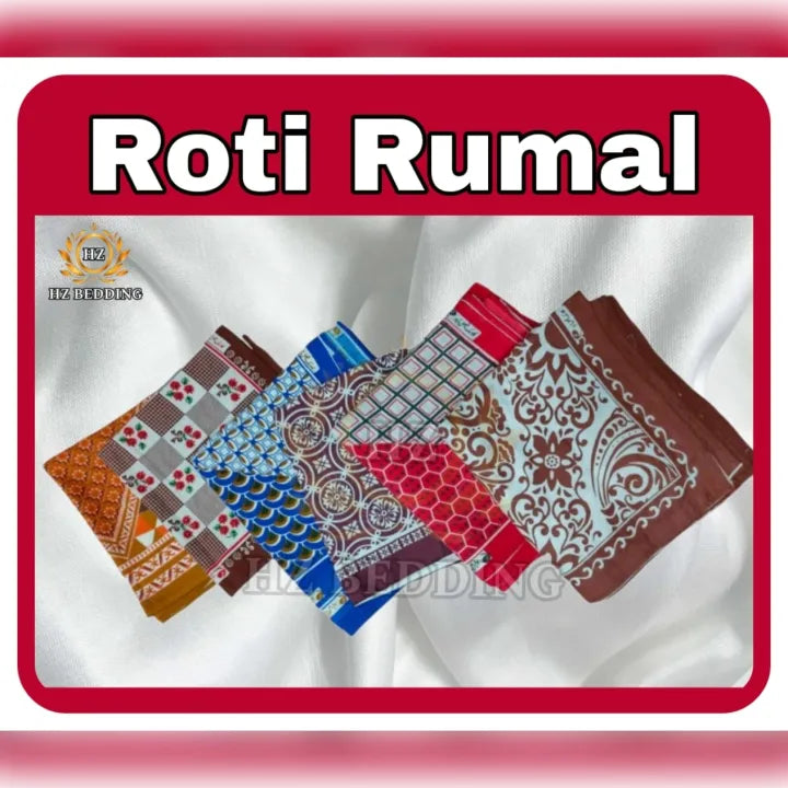 Roti Cover Big Size Good Quality Printed Roti Romal Cloth Pack Of 4