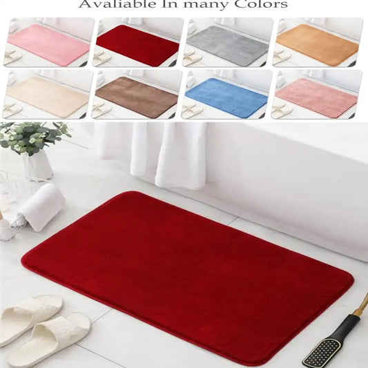 Soft Plain Door MATS DECORATIVE FLOOR MAT,WASHABLE DOOR MATS MULTI COLOURS