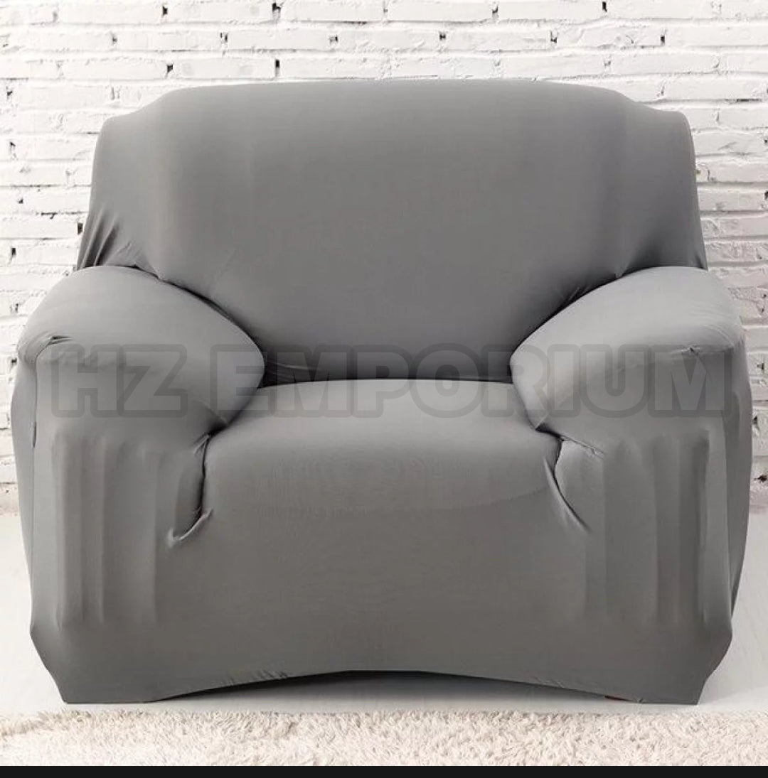 5 Seater (3+1+1) Sofa Cover Set 5 Seater Sofa Cover Elastic Fitted Solid Color Jersey Cover Comfortable Couch Cover Standard Size