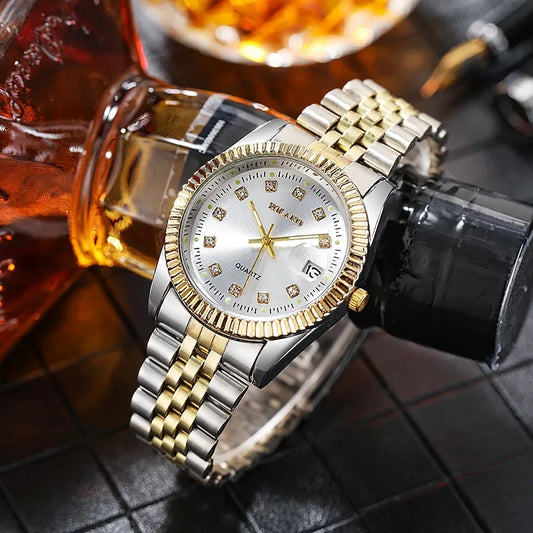 Women's Golden Luxury Watch – Imported Quality | Timeless Fashion Statement