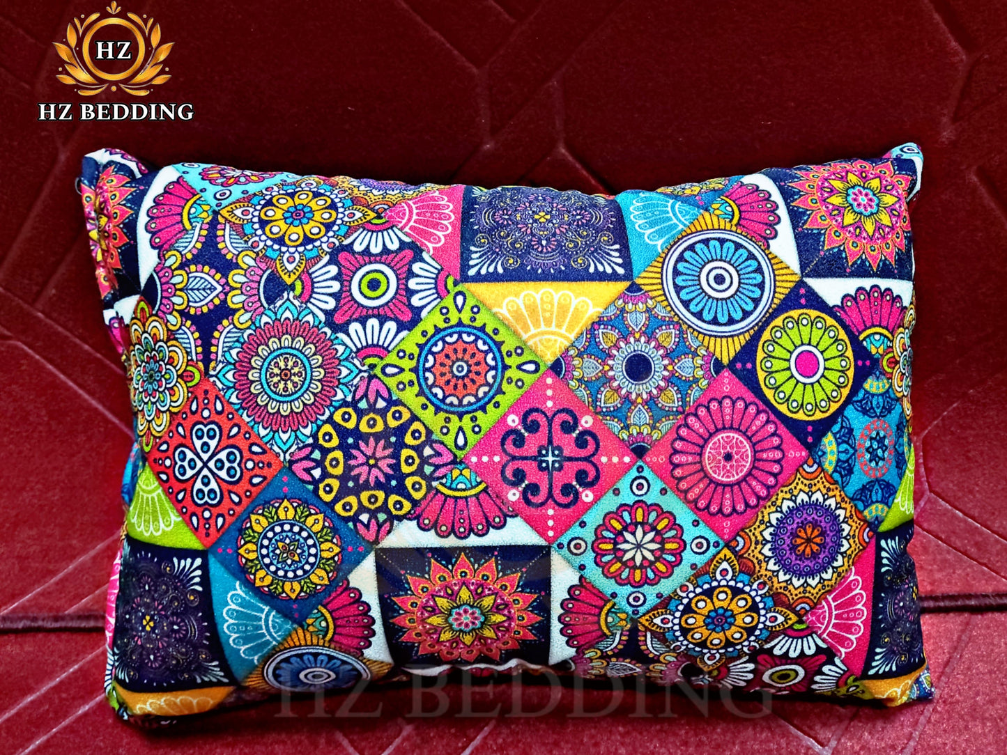 Modern Digital Print Geometric Throw Cushion Case Chevron Grid Pillow Case High Quality Fashion Grid Zigzag Couch Decor 12 x 20