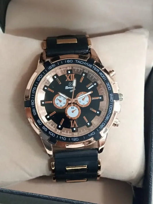 Stylish Analog Watch for Men – Comfortable Rubber Strap