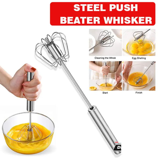 Manual Egg Beater coffee beater manual Whisker Beater Hand Whisker Egg Whisker Coffee Whisker Hand Push Beater Whisker Stainless Steel