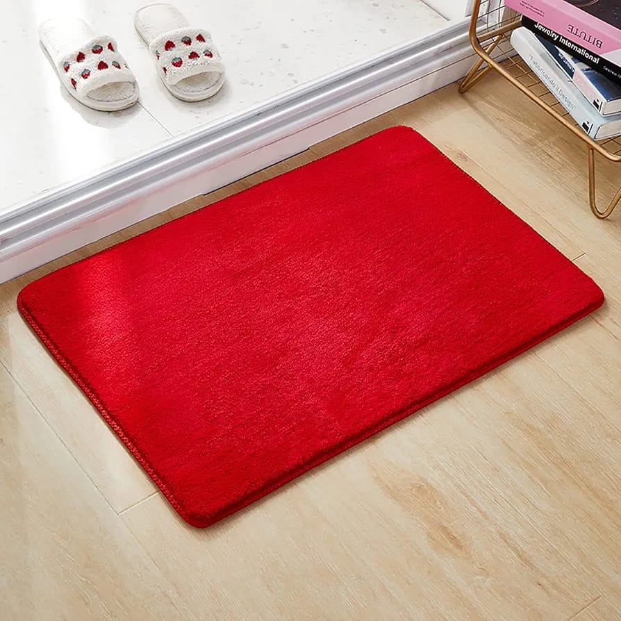 Soft Plain Door MATS DECORATIVE FLOOR MAT,WASHABLE DOOR MATS MULTI COLOURS