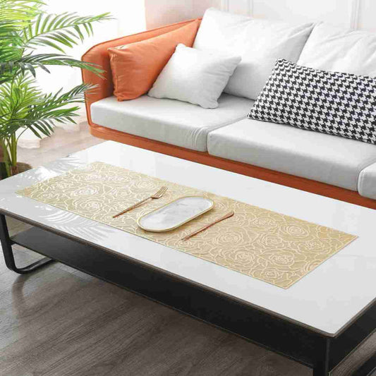 3 Feet New Rose Design Table Runner, Center Table Dressing Table Non-Slip Table runner Stylish and Classic for most attractive table