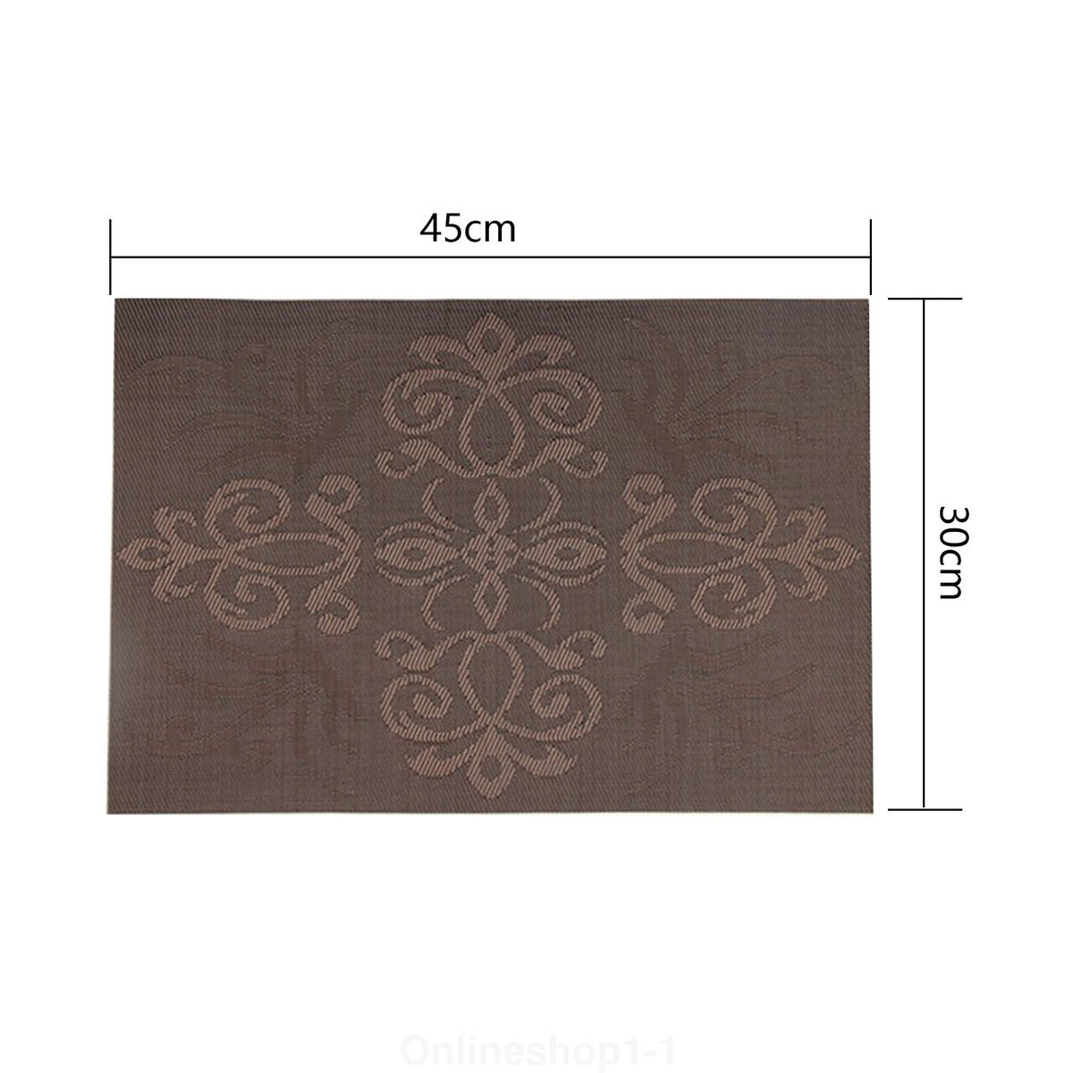 Set of 2/4/6/8pcs Pvc Placemats, Woven Placemats For Dining Table heat Resistant Placemats, Washable Stain Resistant Easy To Clean, Home Kitchen Dining Table Decor