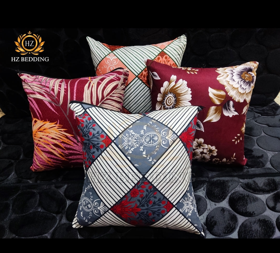 Ethnic Design Cushions Cover Without Filling, Cushions For Sofa, Cushion Cover Set, Printed Cushion Covers For Sofa, Fancy Cushion Covers For Bed,, Sofa Cushion Set - Multicolor