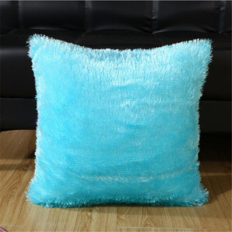 Cushion Case Plush Cushion Cover Home Decor cushion Covers Sofa Decorative Soft Fur Cushion Cover 15 x 15