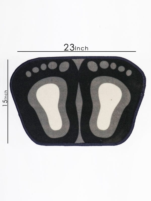 Cute Footprint Shape Bath Mat – Non-Slip Bathroom Rug