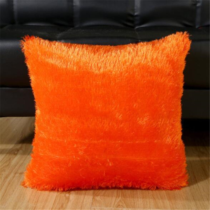 Cushion Case Plush Cushion Cover Home Decor cushion Covers Sofa Decorative Soft Fur Cushion Cover 15 x 15