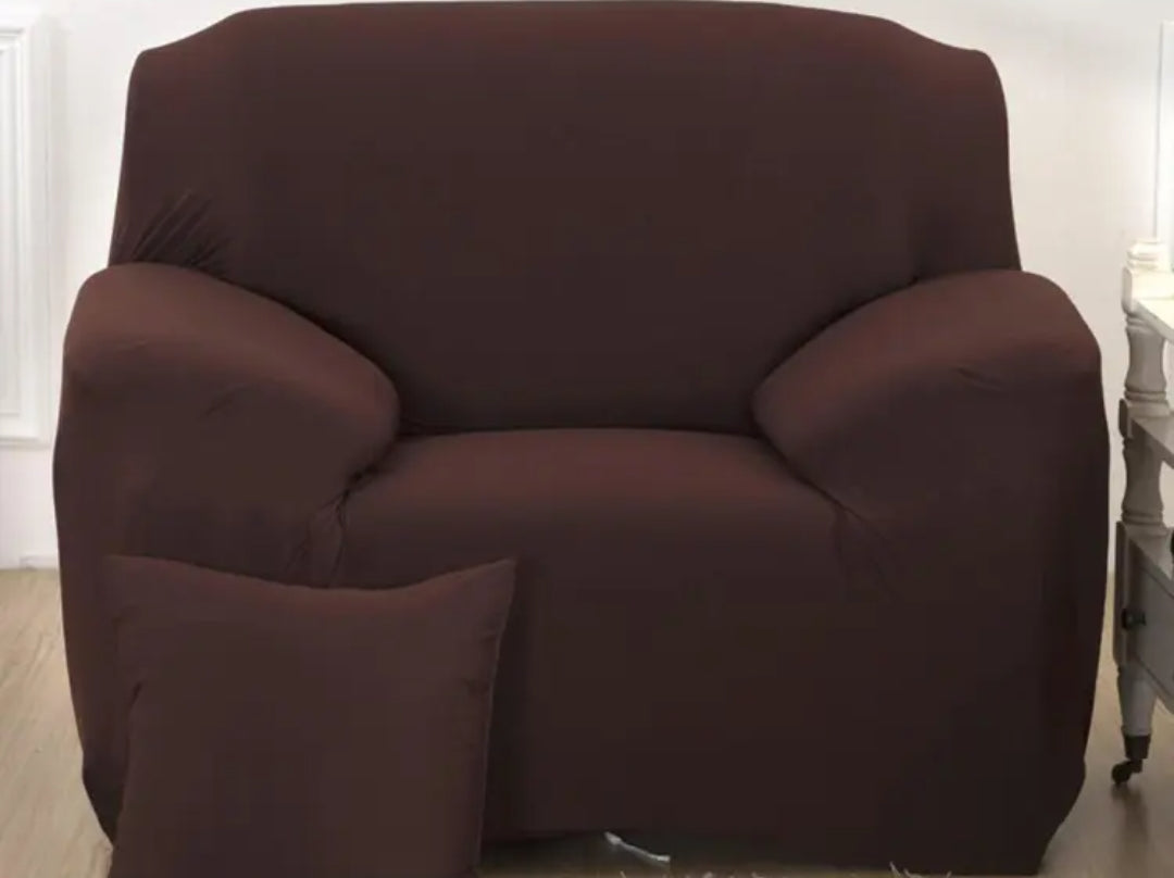 5 Seater (3+1+1) Sofa Cover Set 5 Seater Sofa Cover Elastic Fitted Solid Color Jersey Cover Comfortable Couch Cover Standard Size