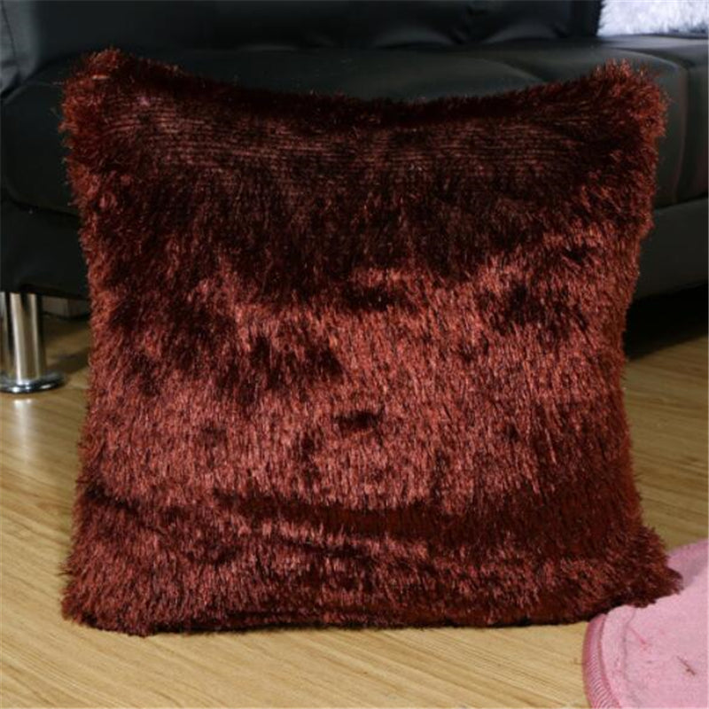 Cushion Case Plush Cushion Cover Home Decor cushion Covers Sofa Decorative Soft Fur Cushion Cover 15 x 15