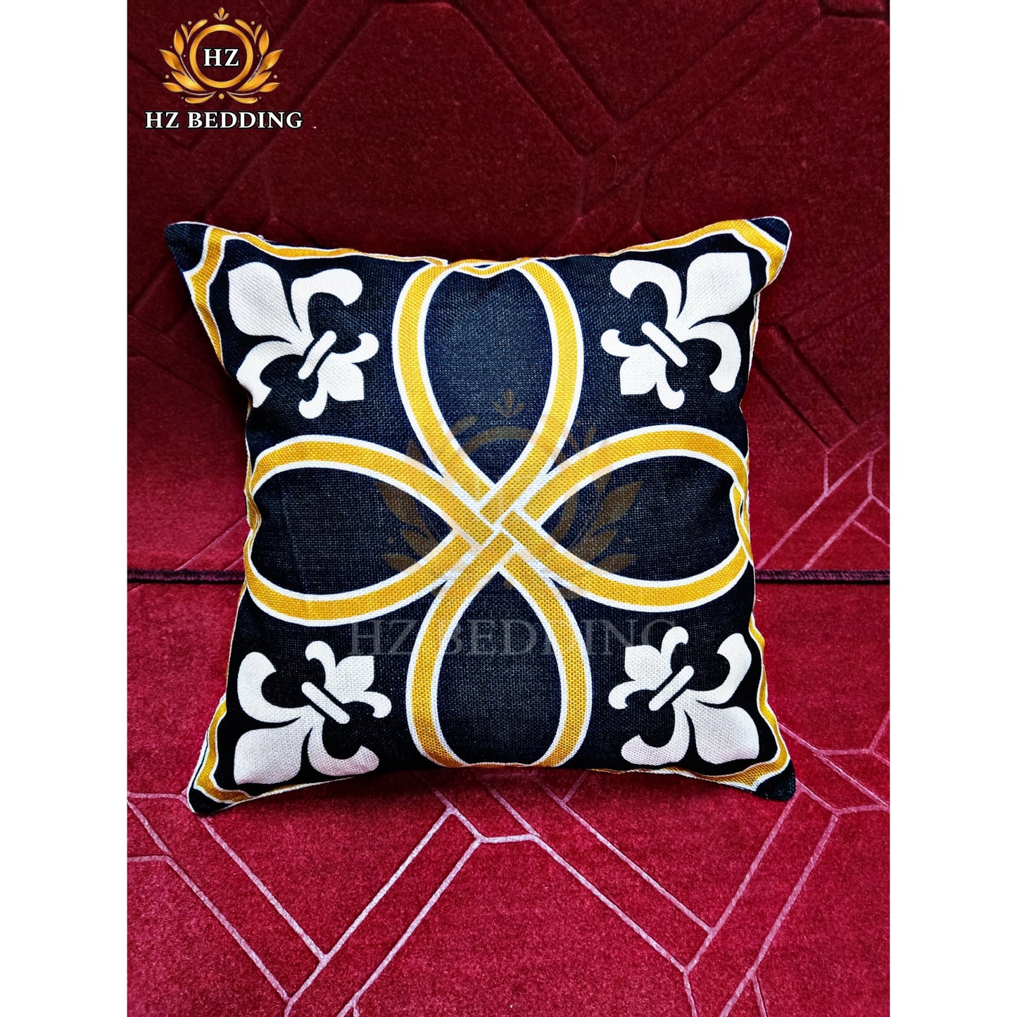 Creative Style Geometric Yellow Pillowcase Decor Cushion Sofa DIY Printed Pillow Chair Car Cushion Home Decoration