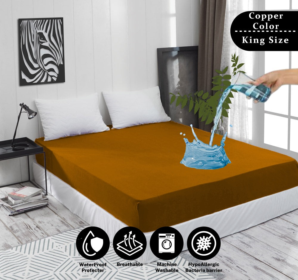 Single Bed Waterproof Mattress Cover King Size Matress Cover Water proof Double Bed Fitted Bedsheet & Mattress Protector