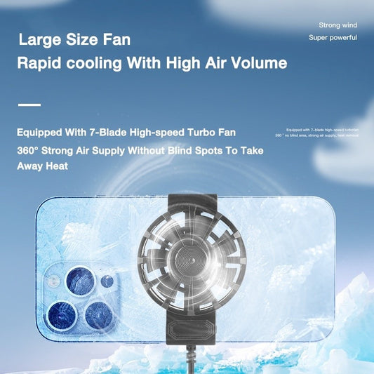 Premium PUBG Mobile Cooling Fan – Powerful & Portable Radiator for All Phones