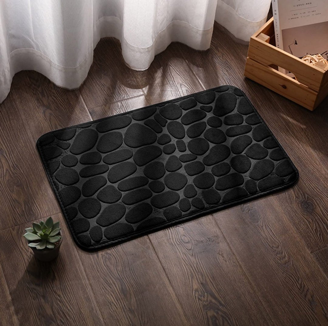 Memory Foam Cobblestone Bath Mat
