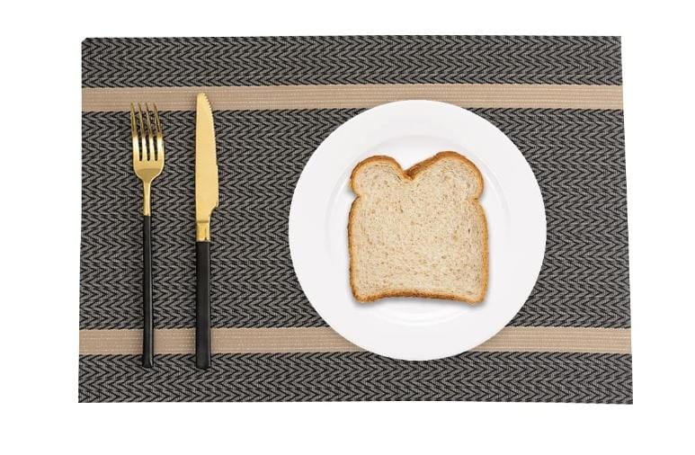Set of 2/4/6/8pcs New Boder Pvc Placemats,