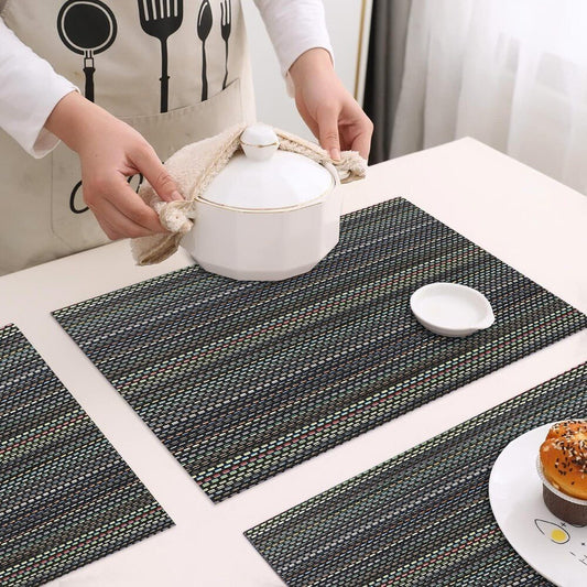Set of 2/4/6/8pcs New Multi Pvc Placemats,