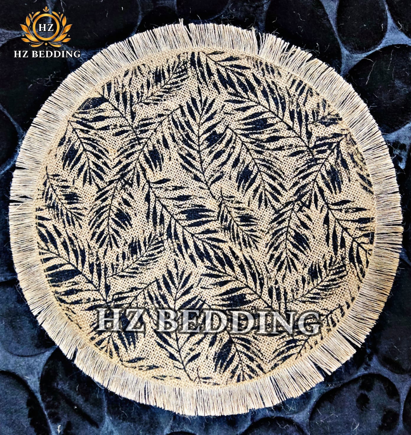 Round Placemat Table Non-Slip Jute Mats for Dining Table Decoration Accessories Kitchen Placemats Coffee Coasters Party Dinner 15x15 inh