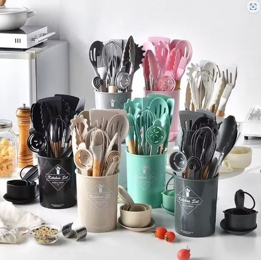 12 Pcs Silicone Kitchen Utensil Set