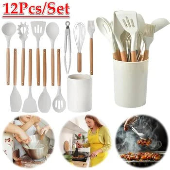 12 Pcs Silicone Kitchen Utensil Set