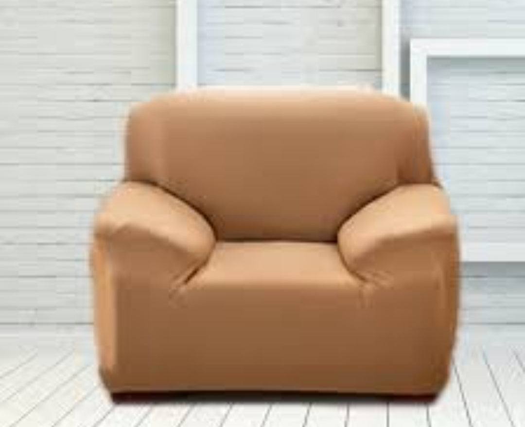 5 Seater (3+1+1) Sofa Cover Set 5 Seater Sofa Cover Elastic Fitted Solid Color Jersey Cover Comfortable Couch Cover Standard Size