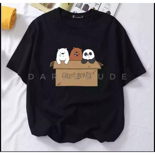 Women's Bear Graphic Cotton T-Shirt