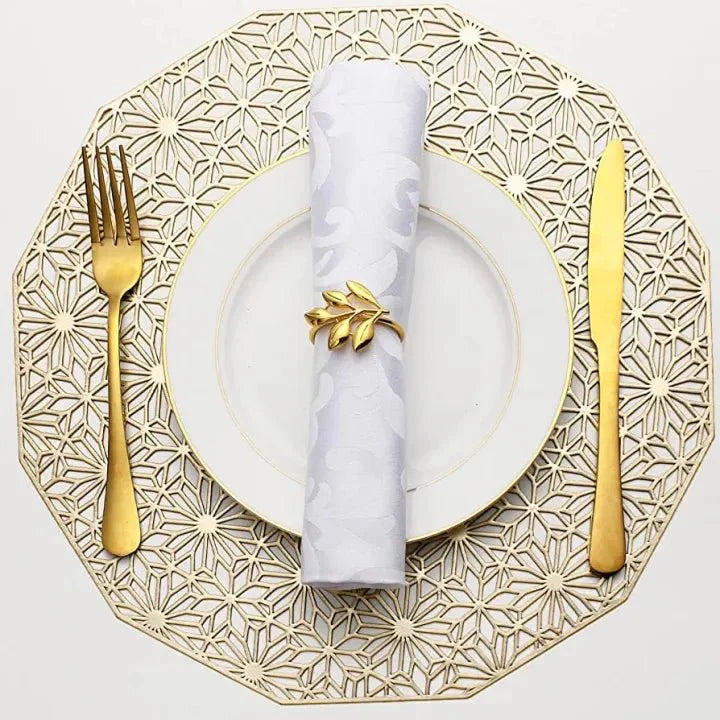 2/4/6/8 Evevda Rose Placemats Design Round 15 inch