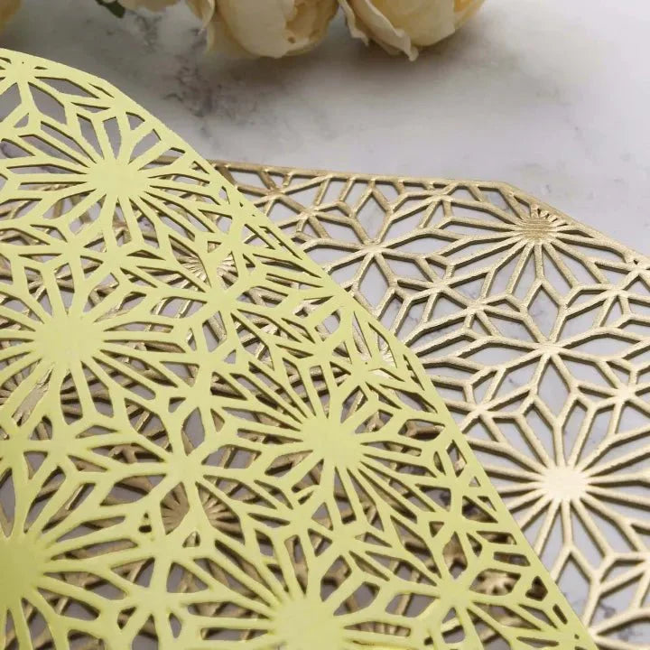 2/4/6/8 Evevda Rose Placemats Design Round 15 inch