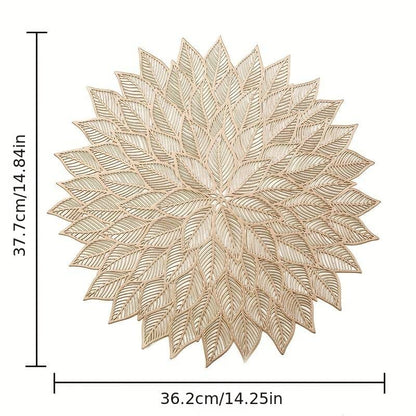 2/4/6/8 Hibiscus Flower Table Mat PVC