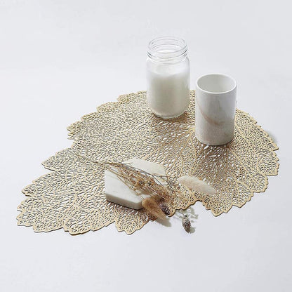 2/4/6/8 VinylChloride Leaf Shape  Placemats