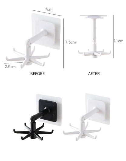 360° Self-Adhesive Hook – Kitchen & Bathroom Wall Hanger
