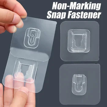 Double-Sided Adhesive Wall Hook Strong Traceless Hook Self Adhesive Invisible Hooks Kitchen Bedroom Organizer