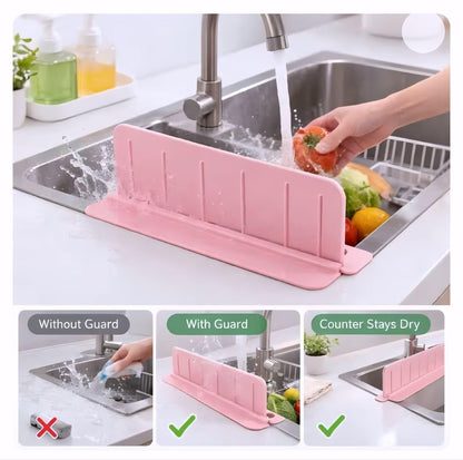 Kitchen Splash Guard with Soap Holder,