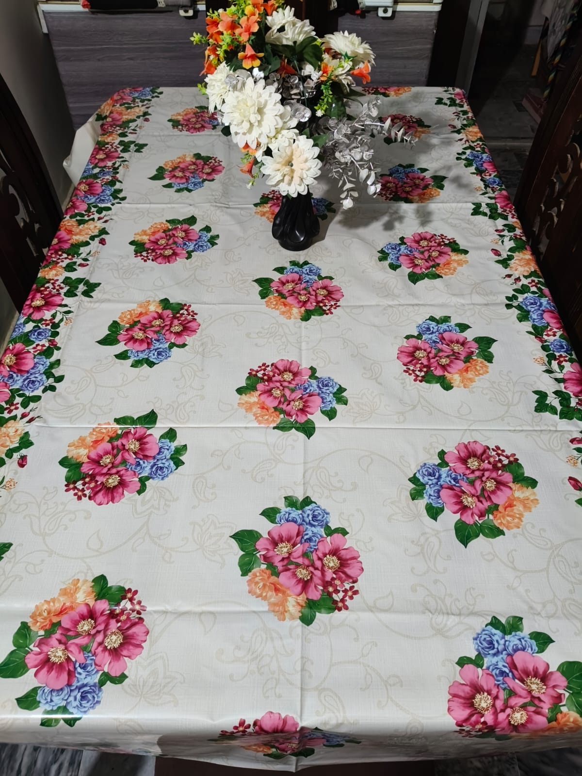 6 seater Premium Floral Table Cover