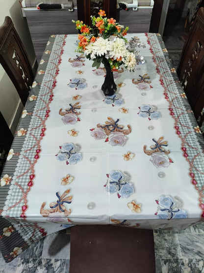 6 seater Premium Floral Table Cover