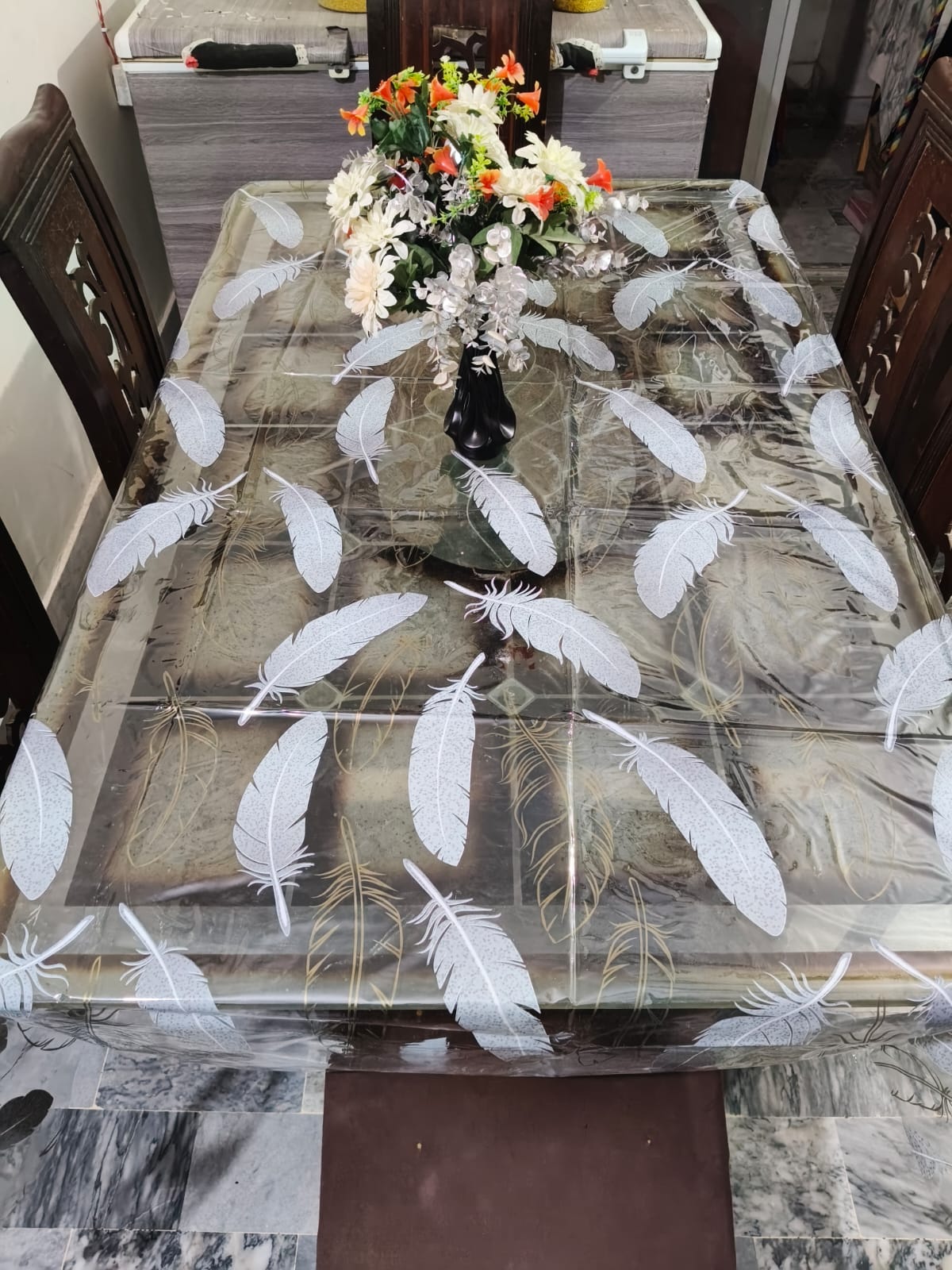 6 seater Premium Floral Table Cover