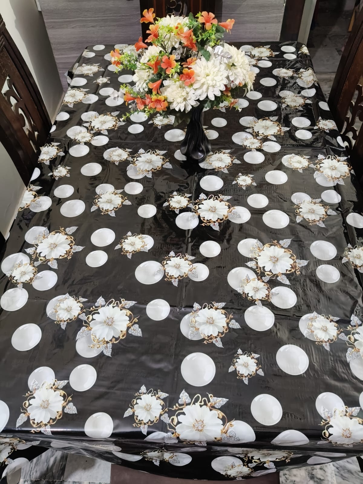 6 seater Premium Floral Table Cover