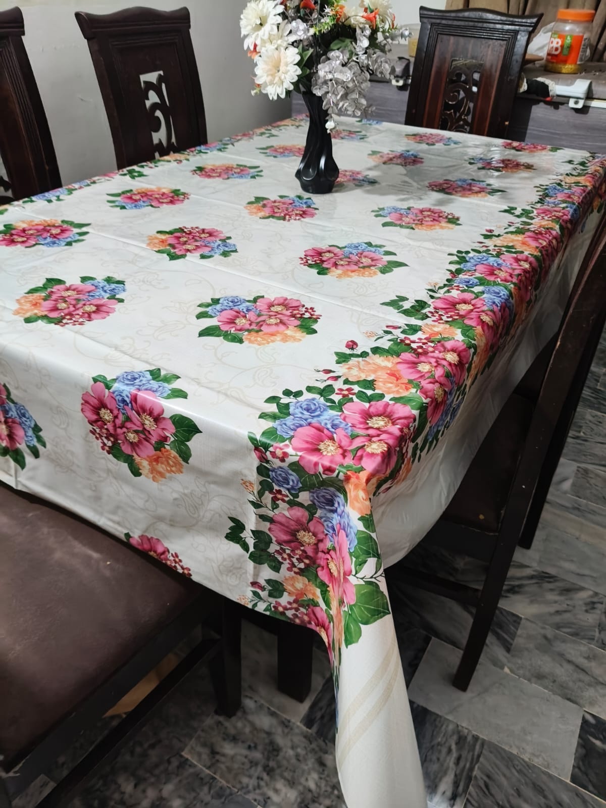 6 seater Premium Floral Table Cover
