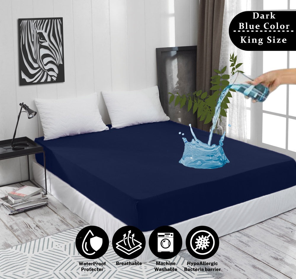 King Size Bed Waterproof Mattress Cover King Size Matress Cover Water proof Double Bed Fitted Bedsheet & Mattress Protector
