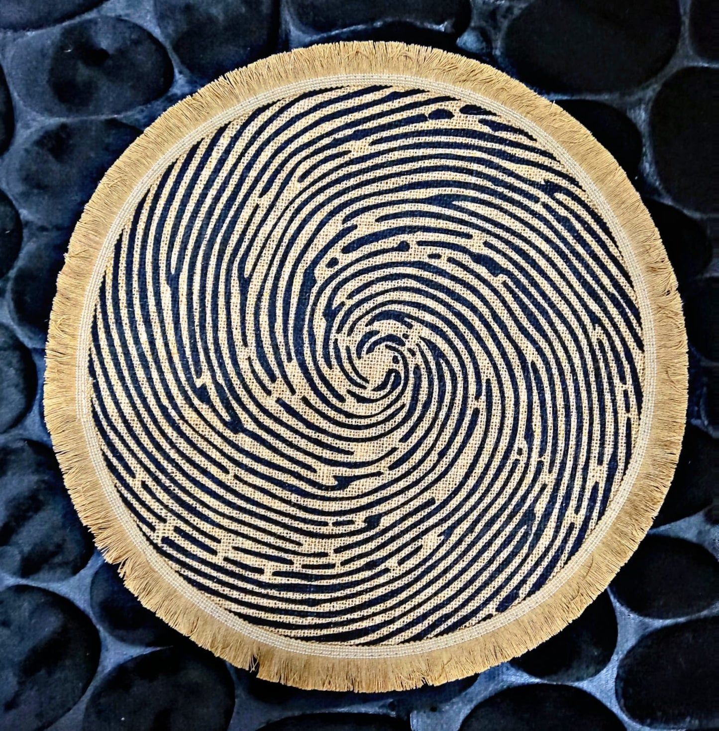 Round Placemat Table Non-Slip Jute Mats for Dining Table Decoration Accessories Kitchen Placemats Coffee Coasters Party Dinner 15x15 inh