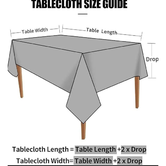 4 6 & 8 Seater White Color Table Sheet