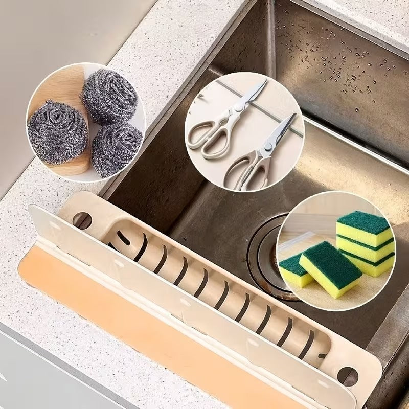 Kitchen Splash Guard with Soap Holder,