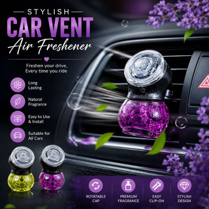 Premium Car Vent Air Freshener | Long-Lasting Gel Perfume for All Cars