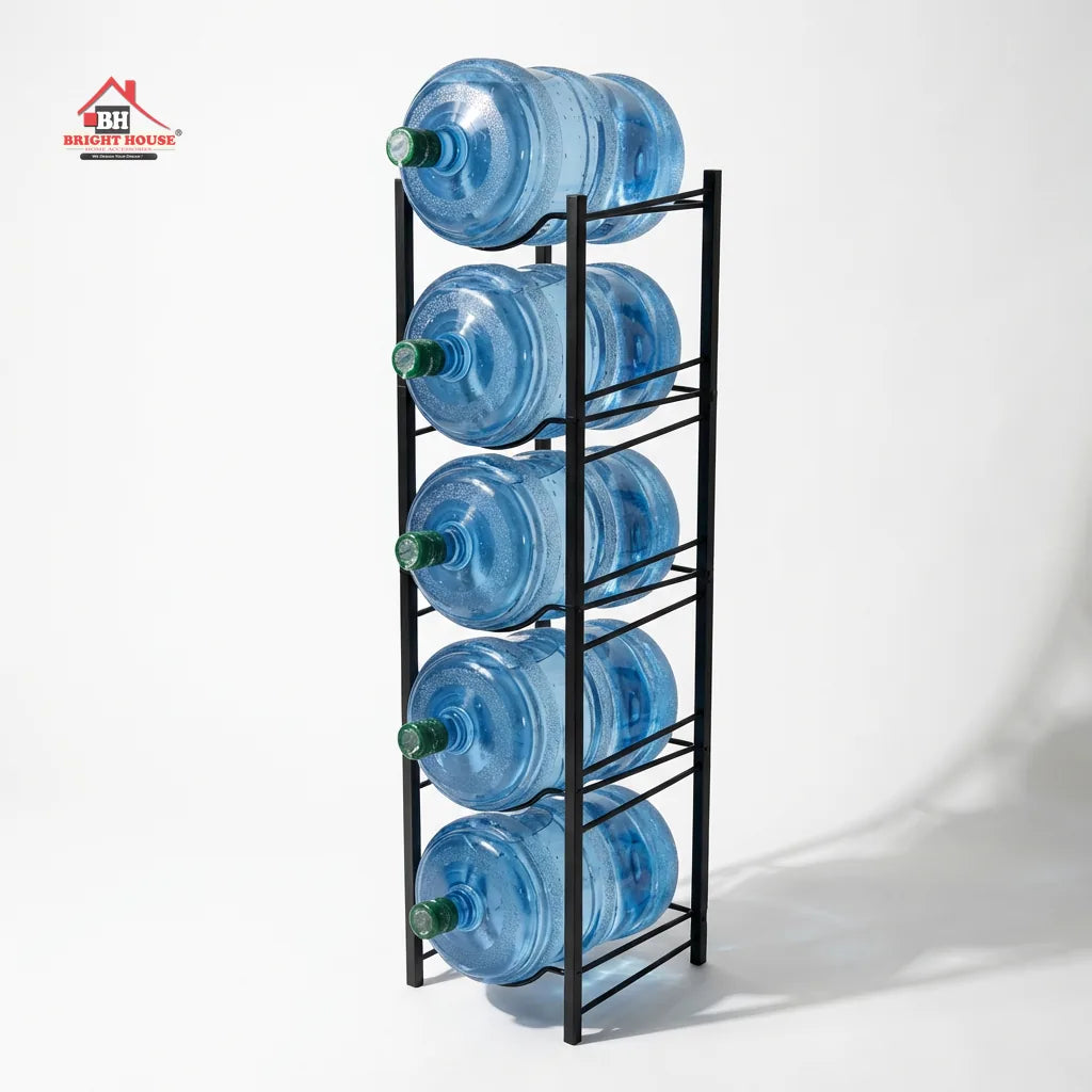 Water Bottle Holder Metal Rack – 3/4/5 Tier Stand for 19L Bottles