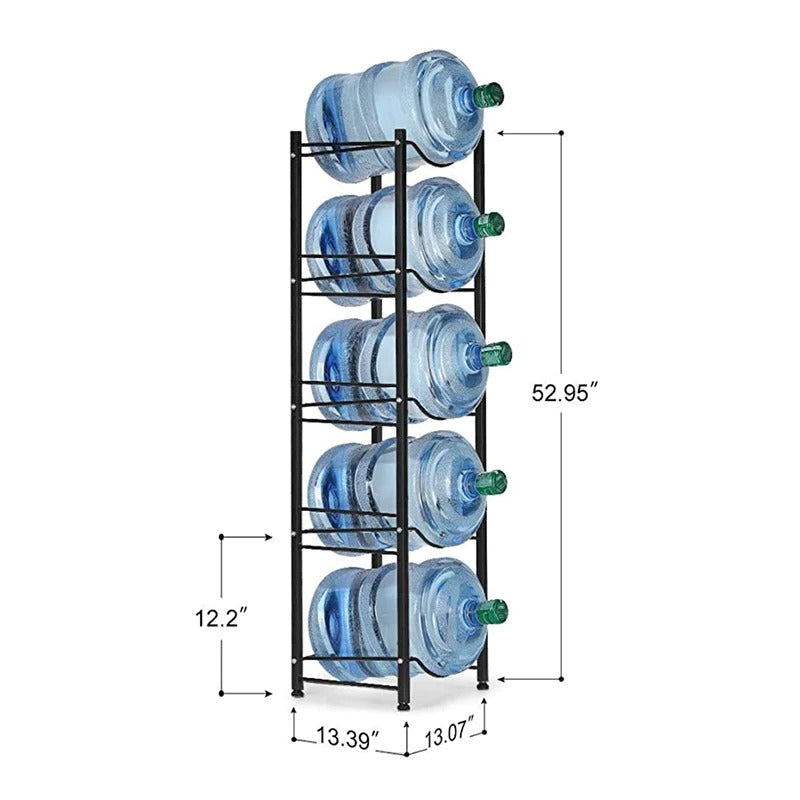 Water Bottle Holder Metal Rack – 3/4/5 Tier Stand for 19L Bottles
