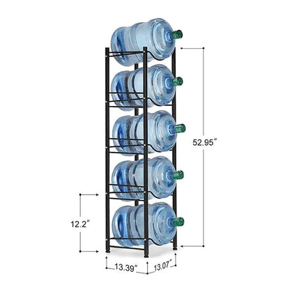 Water Bottle Holder Metal Rack – 3/4/5 Tier Stand for 19L Bottles